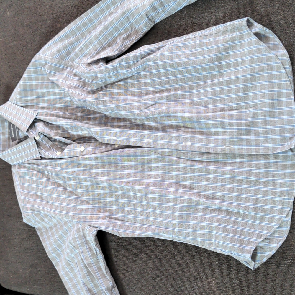 Bonobos dress shirt medium slim fit and plaid